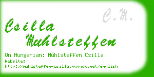 csilla muhlsteffen business card